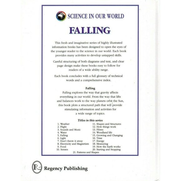 Science in Our World Book 5 Falling Hardcover 2000 Elementary Science Book - Picture 2 of 2